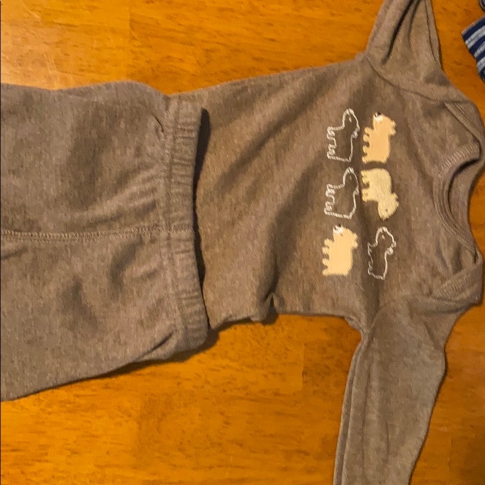 Brown matching set for new born boy